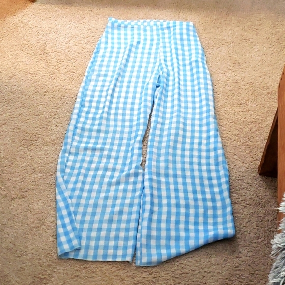 SHEER Gingham Cover Up Pants - Picture 3 of 5